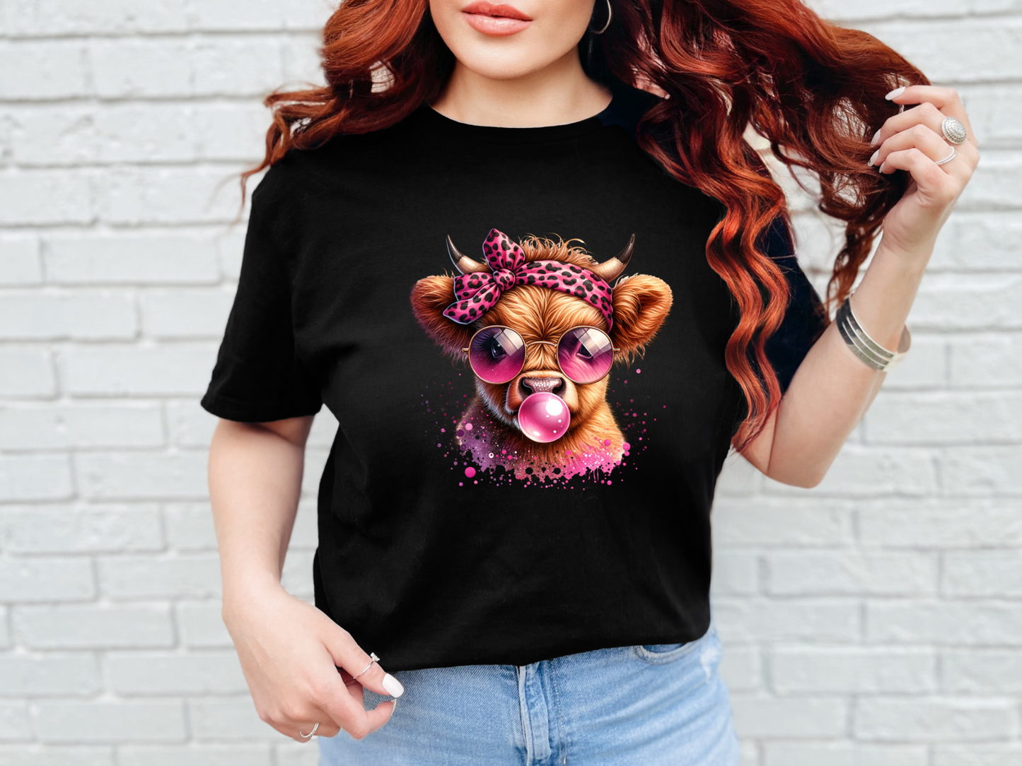 Highland Cow Bubble Shirt