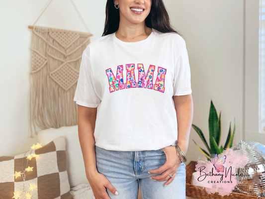 Rainbow Leopard Mama Shirt