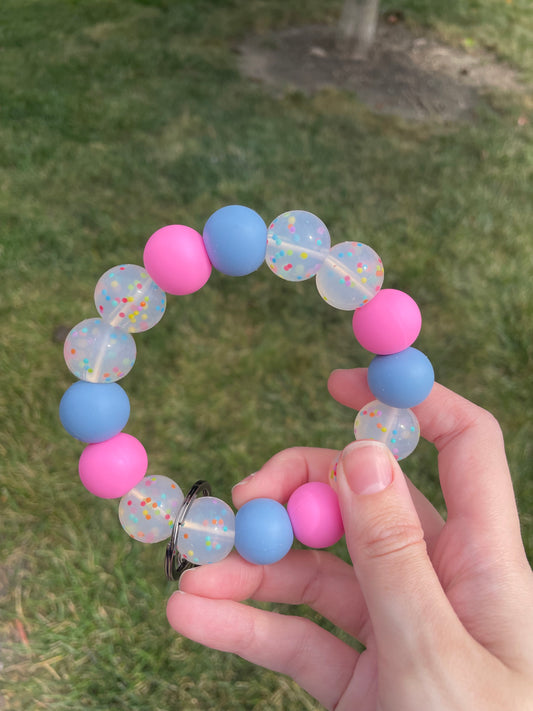 Cotton Candy Wristlet Keychain